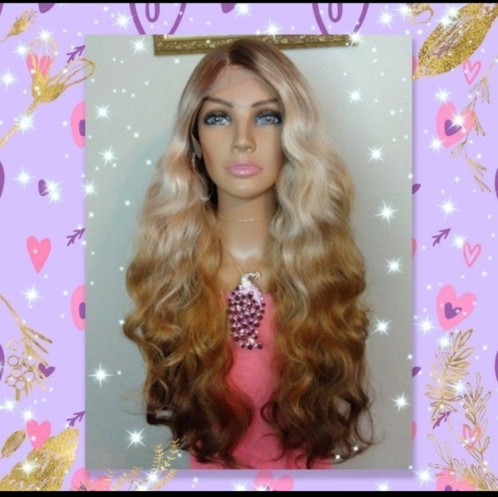 New, 26"L, HD Lace w/ T-Part, Pre-Plucked, Baby Hairs, Glueless Lace Front Wig